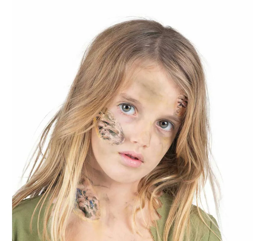 Disfraz de Zombie verde infectado para niño