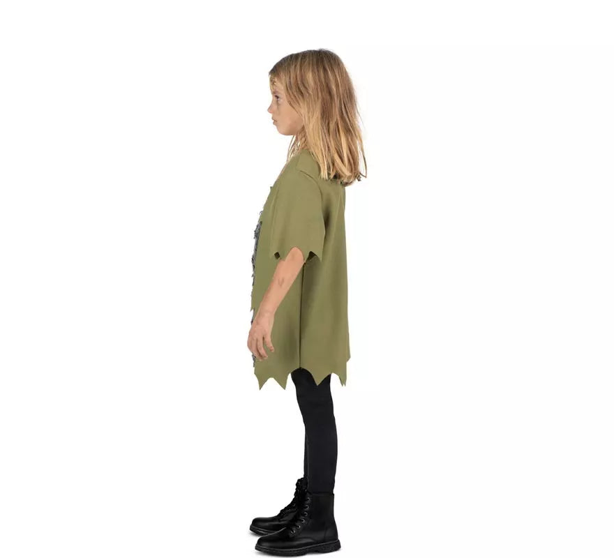 Disfraz de Zombie verde infectado para niño