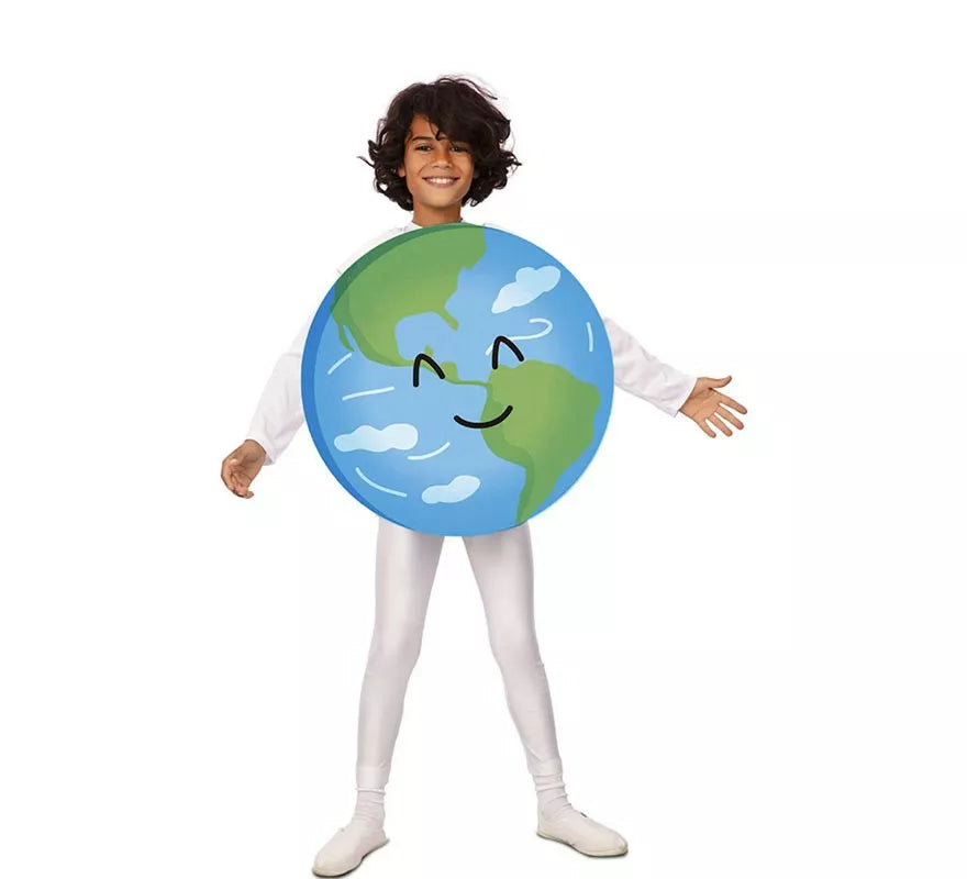 Disfraz del Planeta Tierra Sonriente para niño