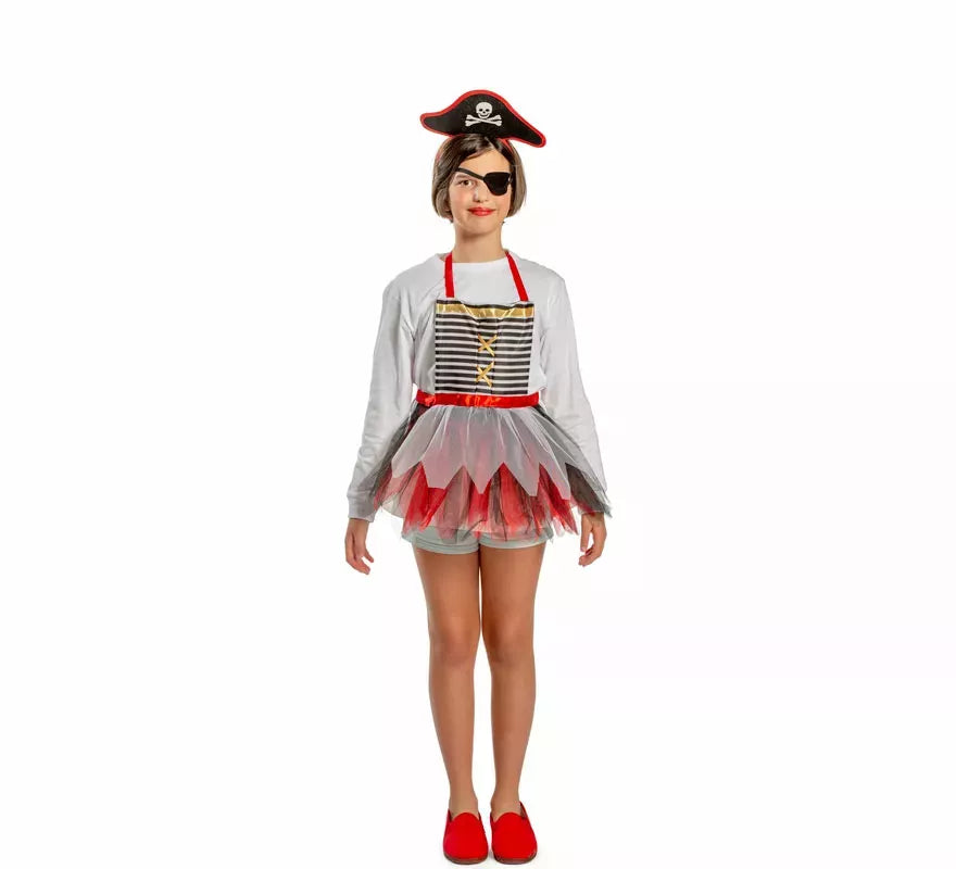 Kit o disfraz Brave Pirate para niña