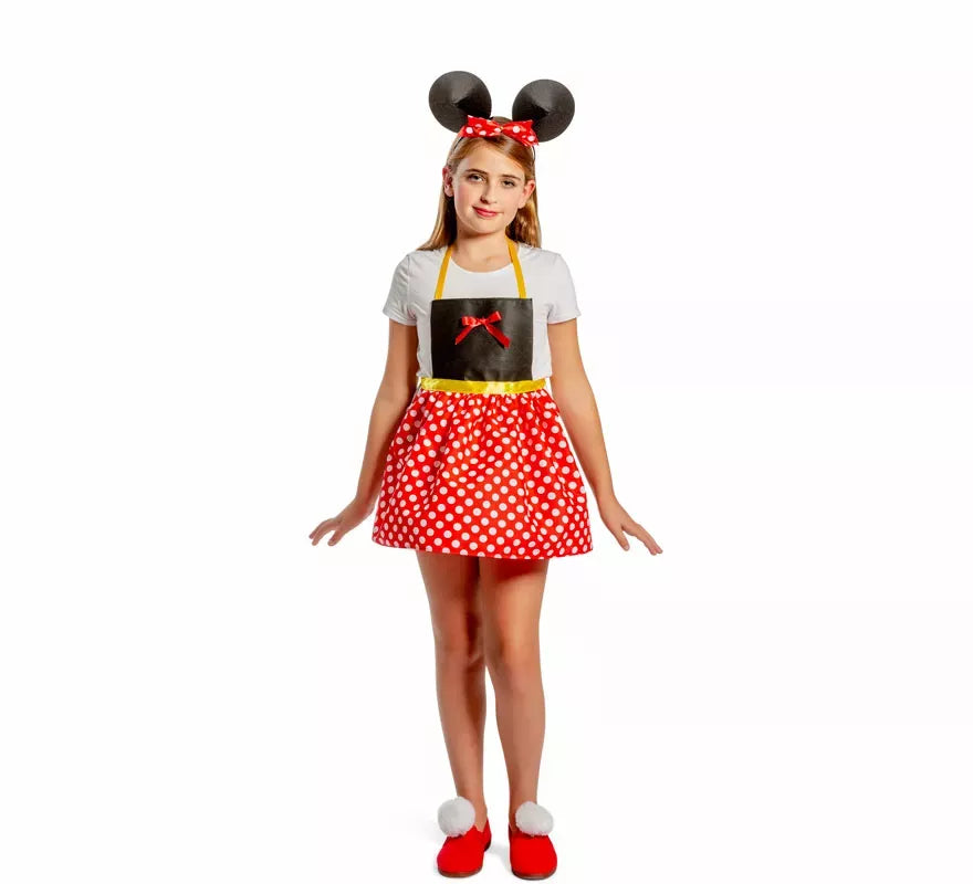 Kit o disfraz Chic Mouse para niña