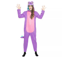 Lilac Dinosaur Costume for women