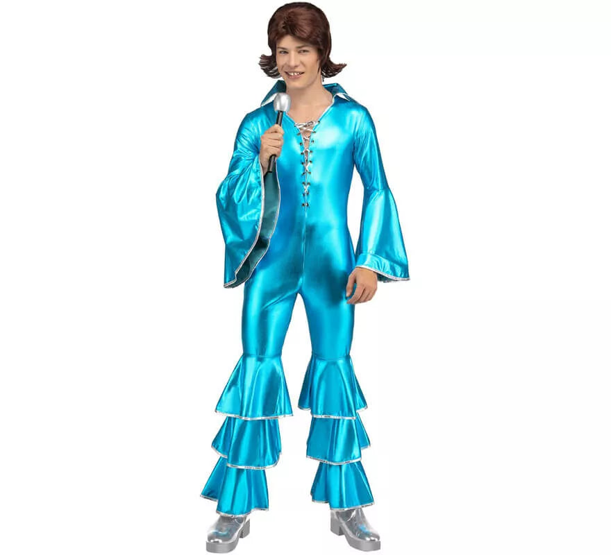 Disfraz Disco Azul Turquesa para hombre