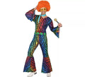 Disfraz Disco con estampado multicolor para hombre