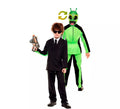 Disfraz Doble de Hombre de Negro y Alien para niño