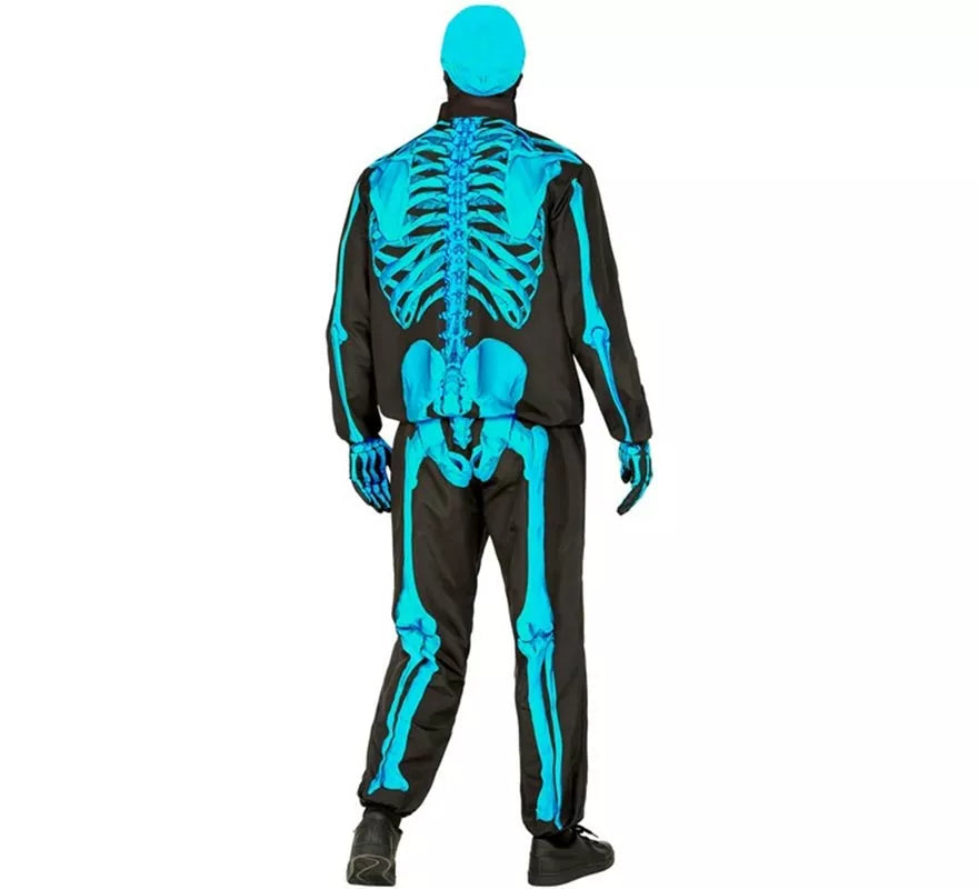 Disfraz Express de Esqueleto Fluorescente para hombre