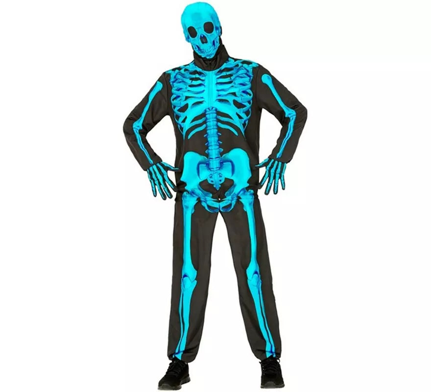 Disfraz Express de Esqueleto Fluorescente para hombre