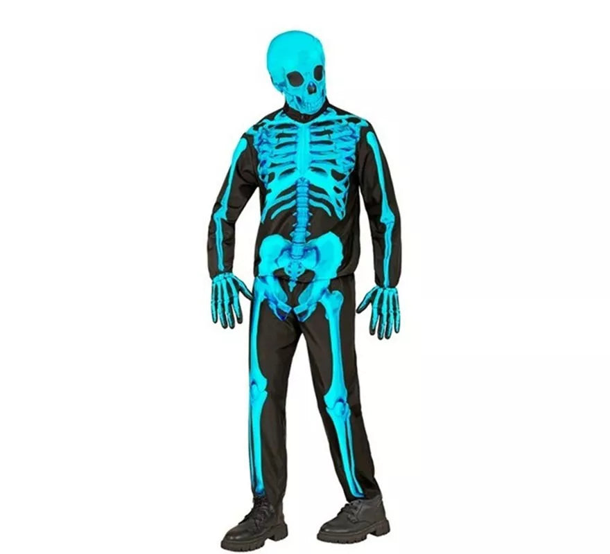 Disfraz Express de Esqueleto Fluorescente para niño
