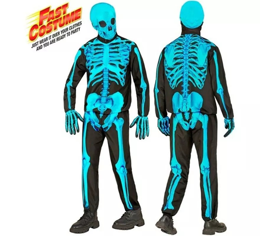 Disfraz Express de Esqueleto Fluorescente para niño