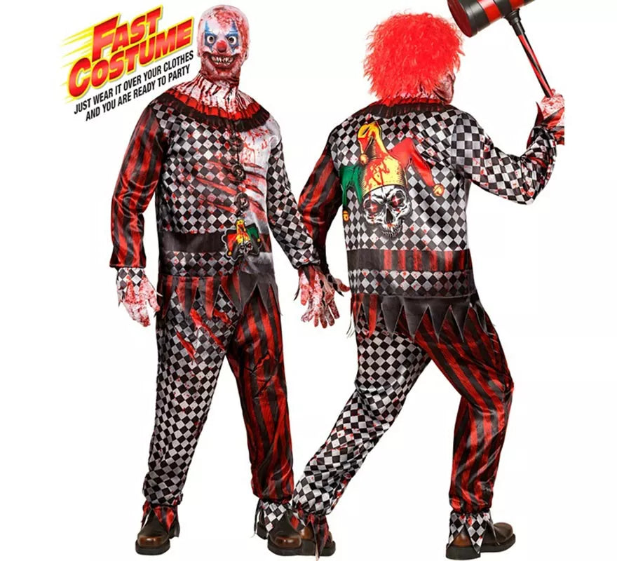 Disfraz Express de Payaso Malvado para hombre