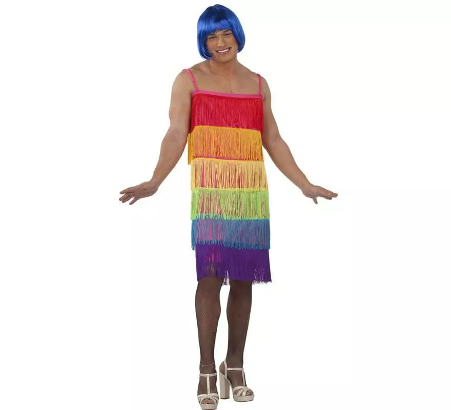 Translation missing: en.Disfraz Flapper con Flecos Orgullo LGBT para hombre