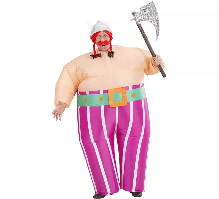 Translation missing: en.Disfraz Hinchable de Vikingo Galo de Dibujos animados para adulto