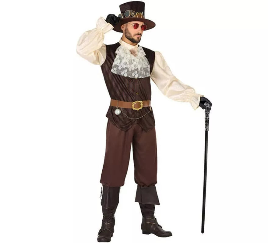 Translation missing: en.Disfraz Marrón Steampunk para hombre