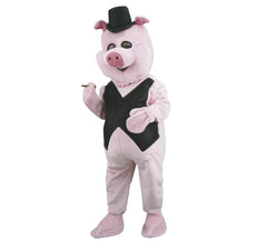 Elegant Pig Mascot Costume for adults