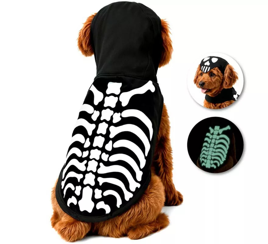 Translation missing: en.Disfraz Mascota Esqueleto Fluorescente