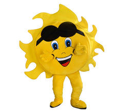 Smiling Sun Mascot Costume for adults