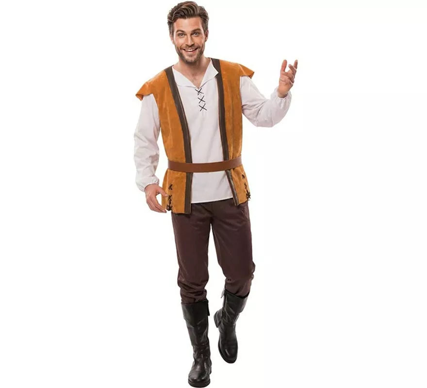 Disfraz Mesonero Marrón para hombre