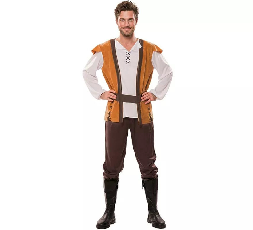 Disfraz Mesonero Marrón para hombre