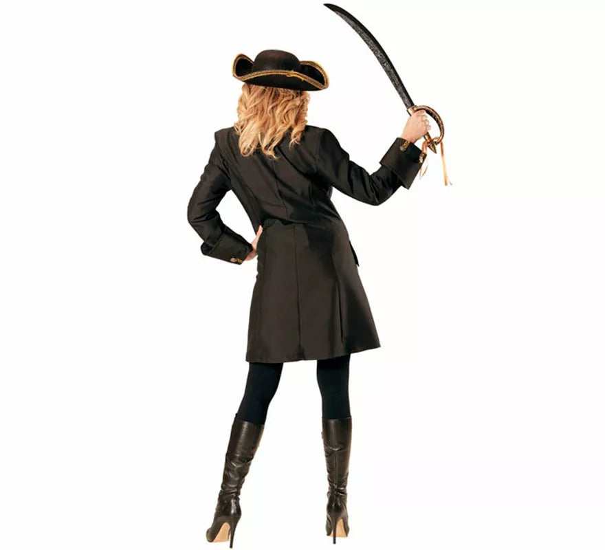 Disfraz o Abrigo de Capitana Pirata para mujer