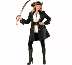 Pirate Captain Costume or Coat for Women