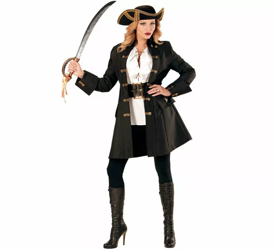 Translation missing: en.Disfraz o Abrigo de Capitana Pirata para mujer