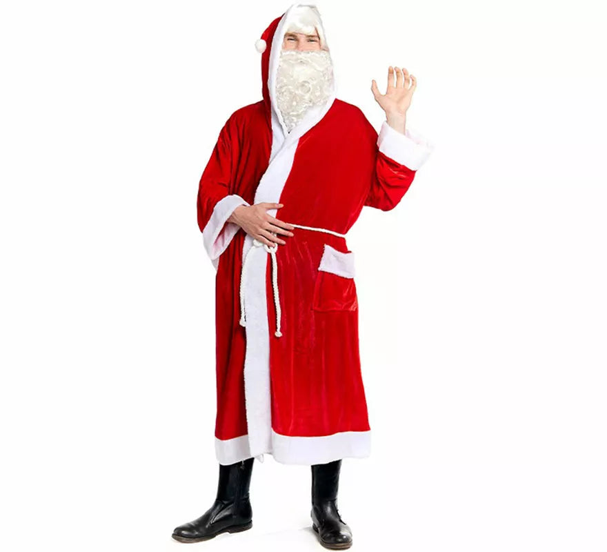 Disfraz o Bata de Papá Noel para hombre