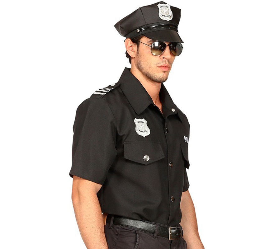 Disfraz o Camisa de Oficial de Policía para hombre