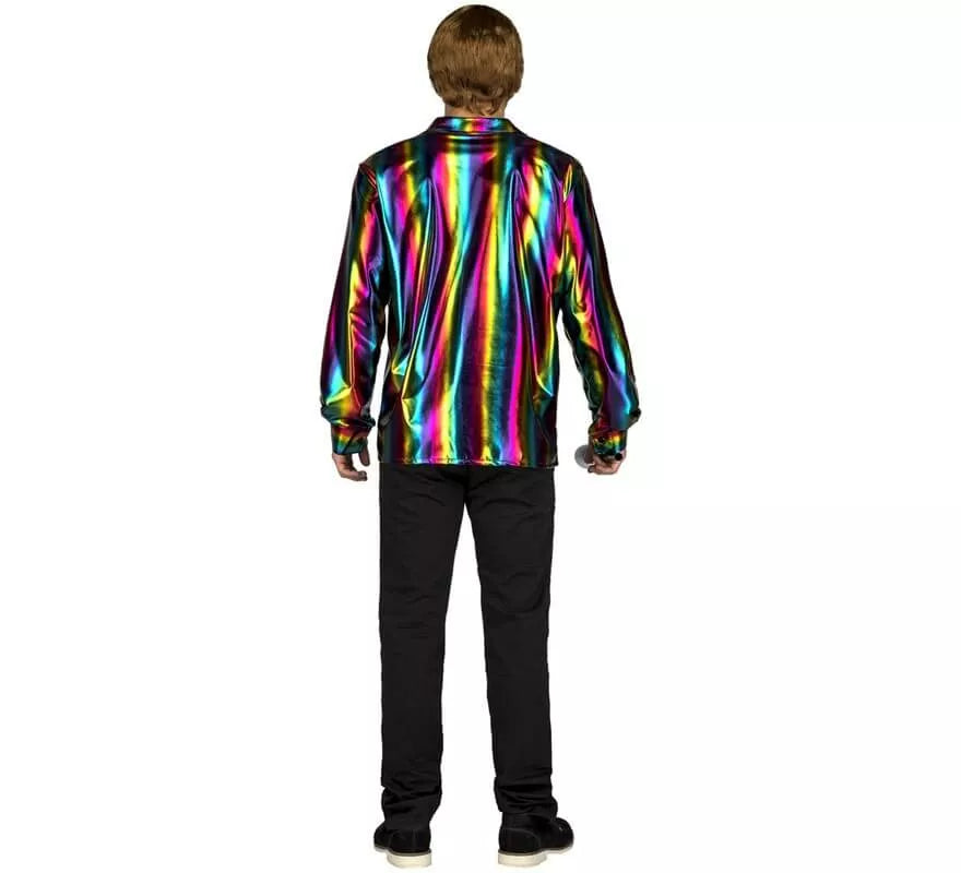Translation missing: en.Disfraz o Camisa Disco multicolor para hombre