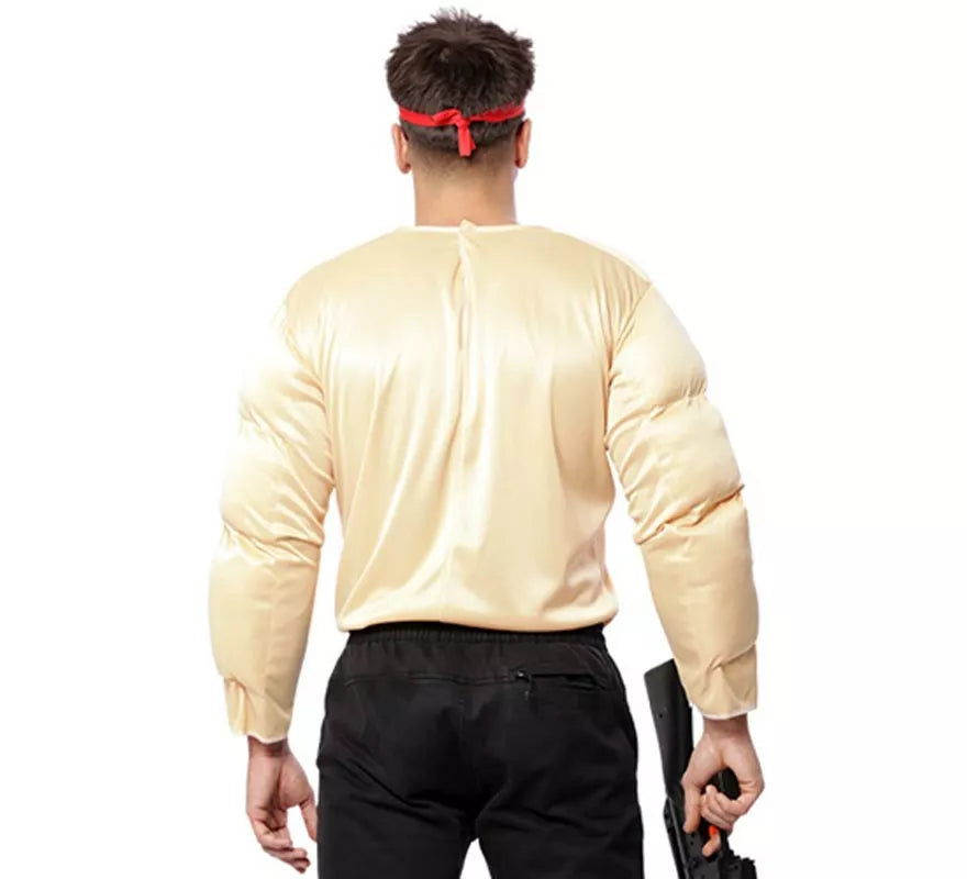 Disfraz o Camiseta con Músculos de Forzudo para hombre