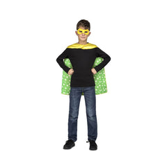 Yellow and green Super Hero Costume or Cape for children