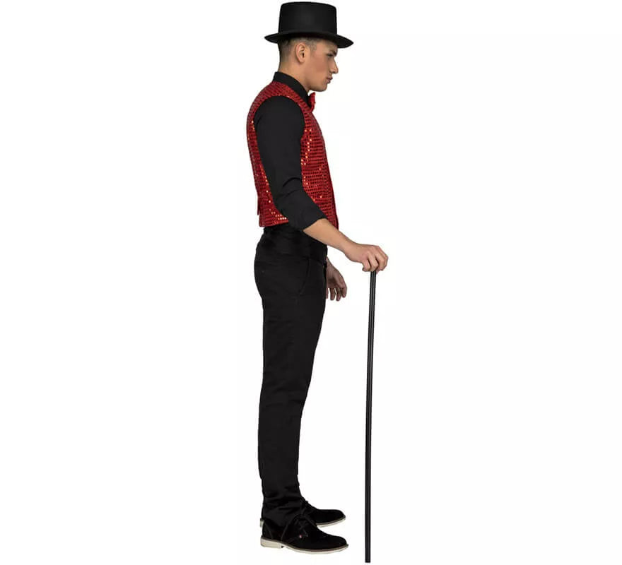 Chaleco con Pajarita Rojo para hombre