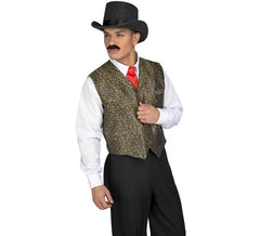 Men's Printed Cowboy Vest