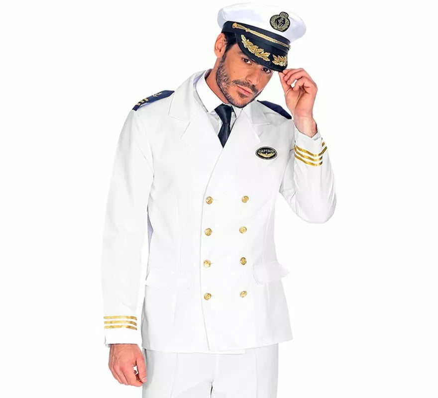 Disfraz o Chaqueta de Capitán de Barco para hombre