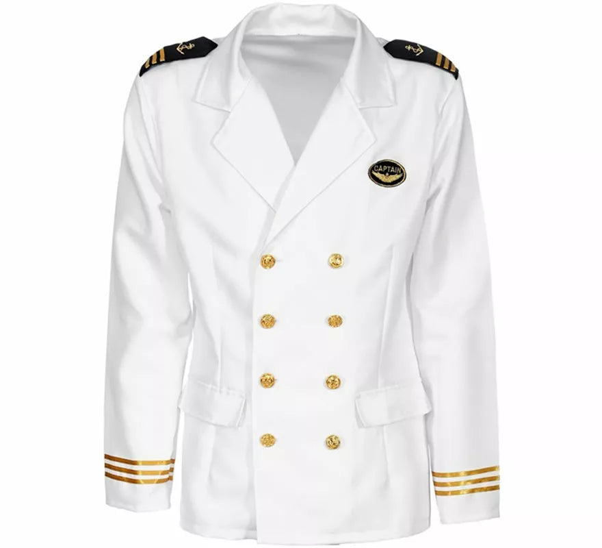 Disfraz o Chaqueta de Capitán de Barco para hombre