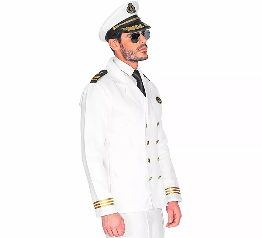 Disfraz o Chaqueta de Capitán de Barco para hombre