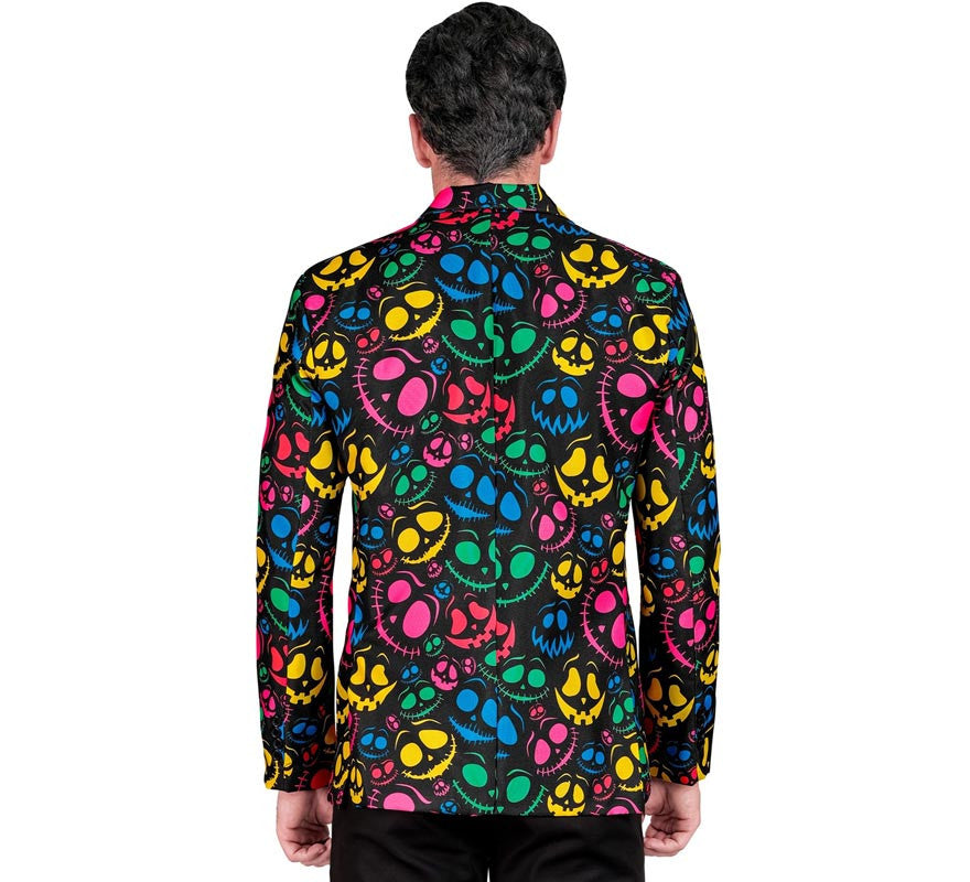 Translation missing: en.Chaqueta de Fantasmas multicolor neón para hombre