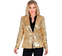 Women's Gold Sequin Party Jacket