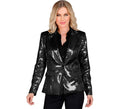 Chaqueta de Fiesta negro con lentejuelas para mujer