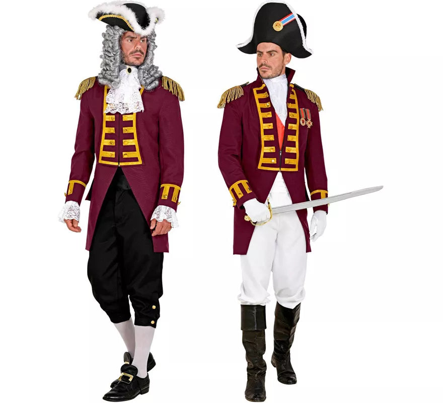 Translation missing: en.Disfraz o Chaqueta de Frac Burgundy Desfile para hombre