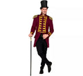 Disfraz o Chaqueta de Frac Burgundy Desfile para hombre