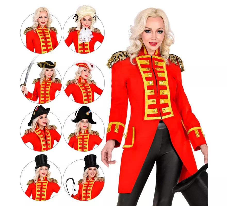 Disfraz o Chaqueta de Frac Red Parade para mujer