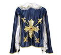 Disfraz o Chaqueta de Mosquetero Azul para hombre