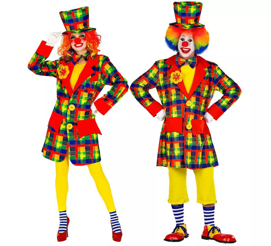 Disfraz o Chaqueta de Payaso Colorido para hombre