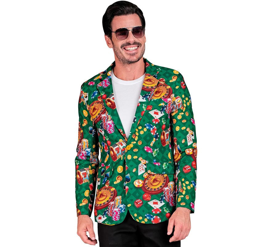 Chaqueta Fiesta Casino verde para hombre