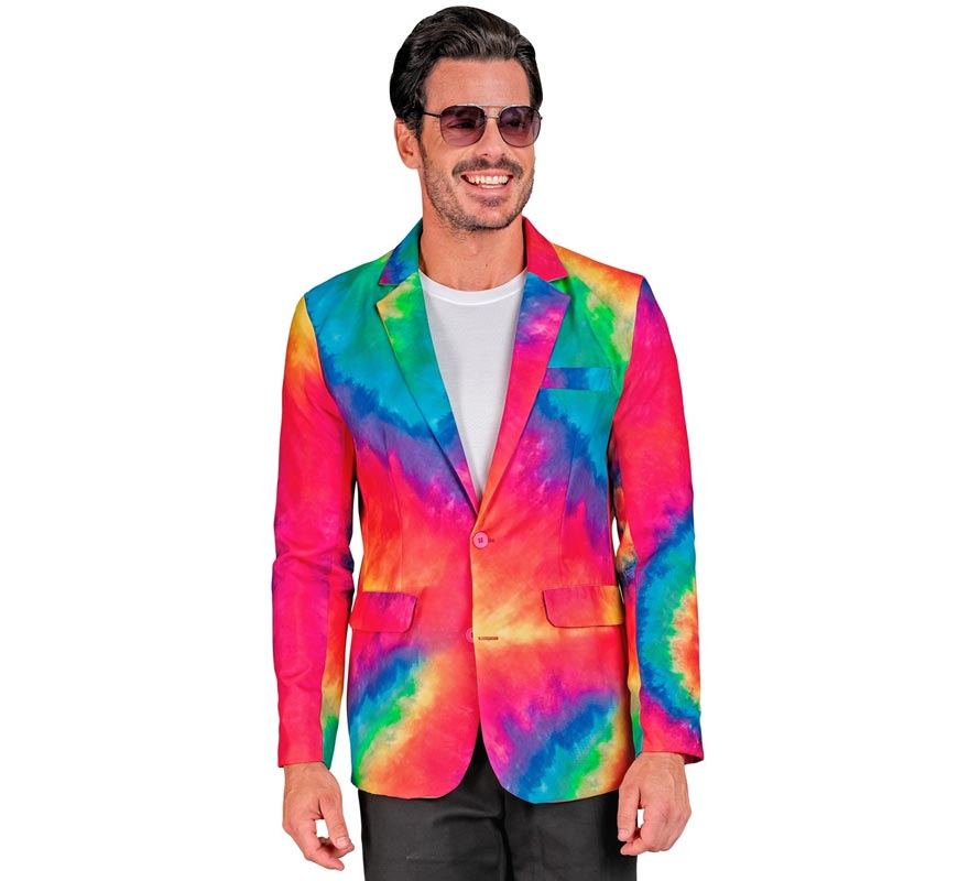 Translation missing: en.Chaqueta Fiesta multicolor neón para hombre