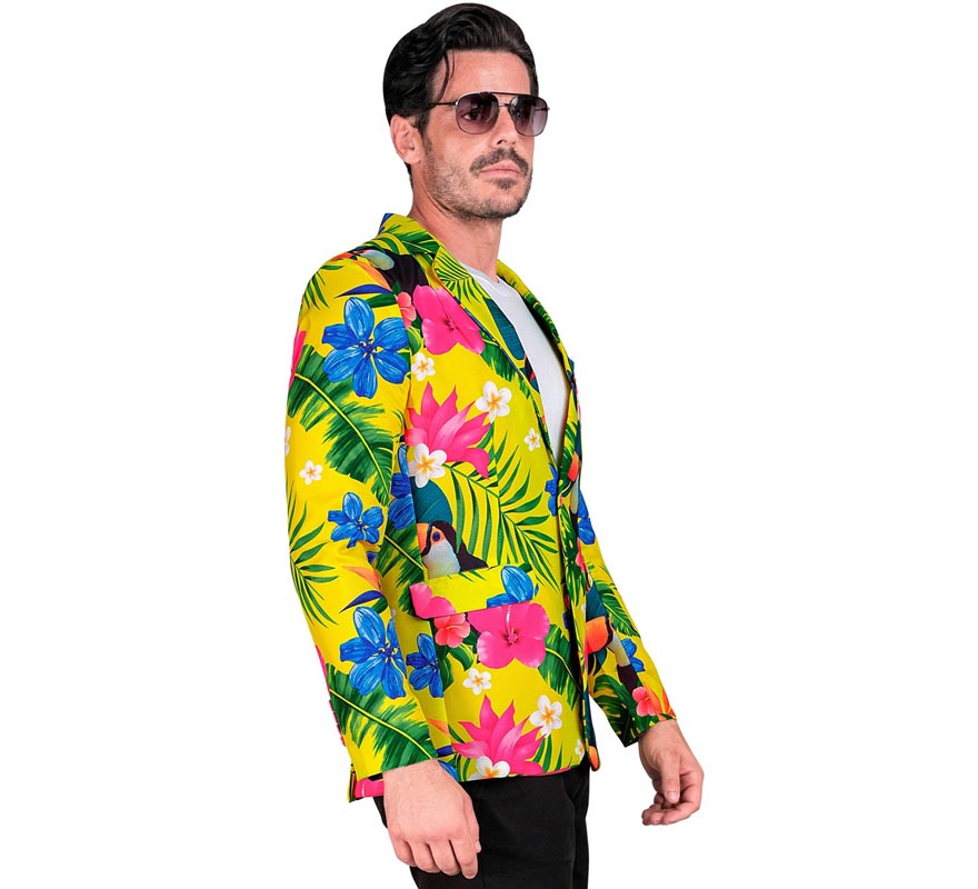 Chaqueta Fiesta Tropical amarillo para hombre