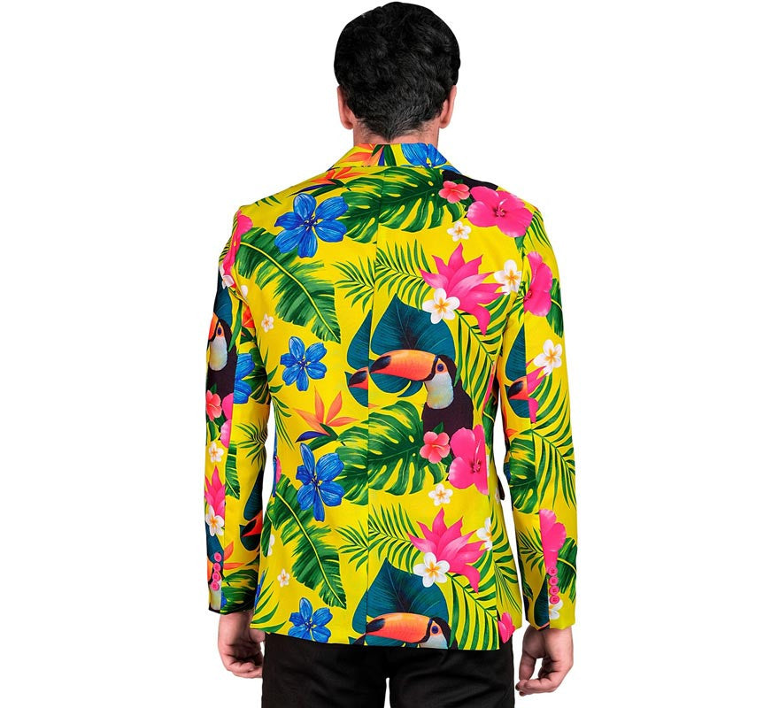 Chaqueta Fiesta Tropical amarillo para hombre