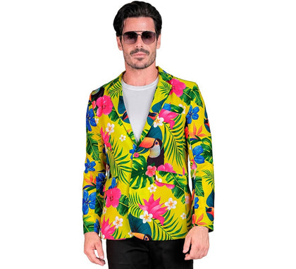 Chaqueta Fiesta Tropical amarillo para hombre