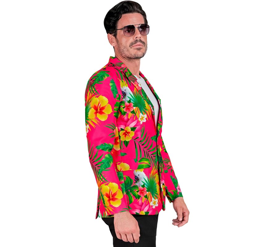 Chaqueta Fiesta Tropical fucsia para hombre