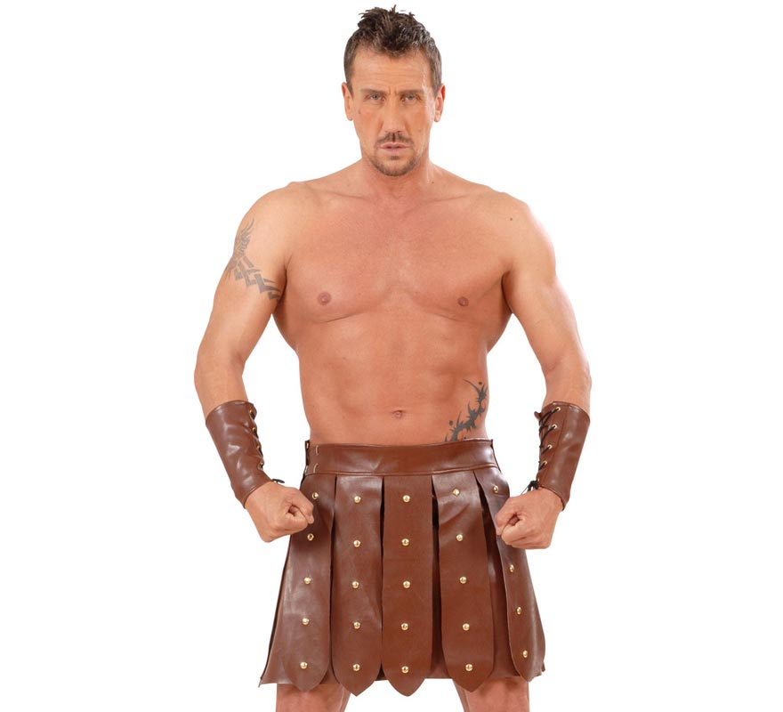 Translation missing: en.Disfraz o Falda de Gladiador Símil Piel para hombre